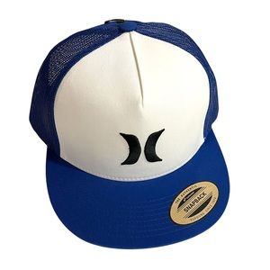 Hurley iconic truckers hat/navy white New